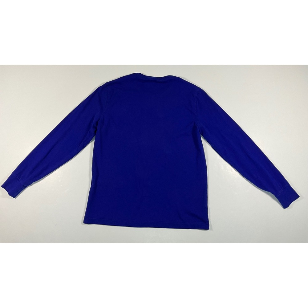 Polo Ralph Lauren Mens Custom Slim Fit Long Sleeve Blue T-Shirt Red Pony Size M - Picture 6 of 14